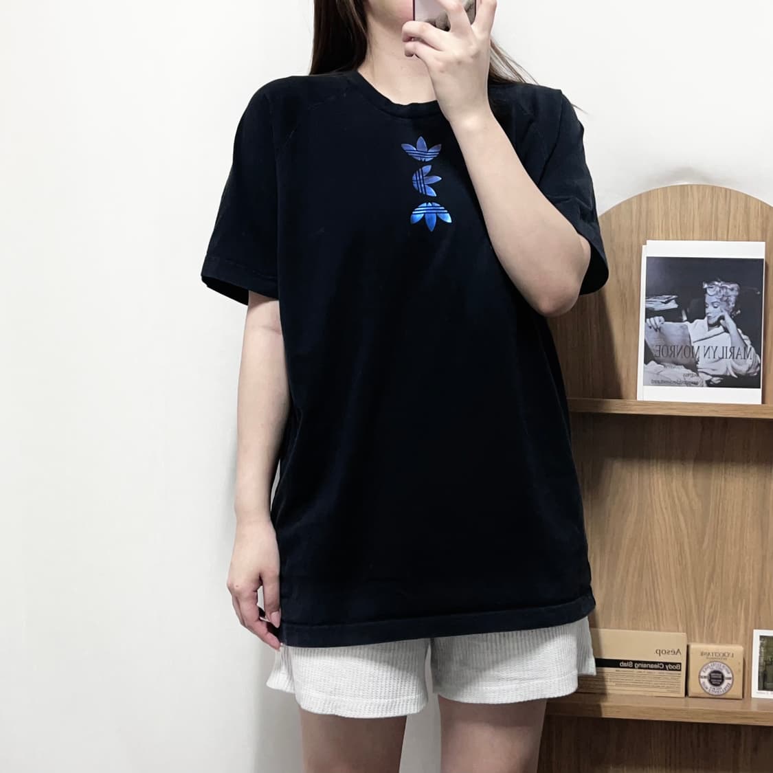 [정품] 아디다스 블랙 트레포일 zeno 반팔티 [ XL ] 상품이미지2
