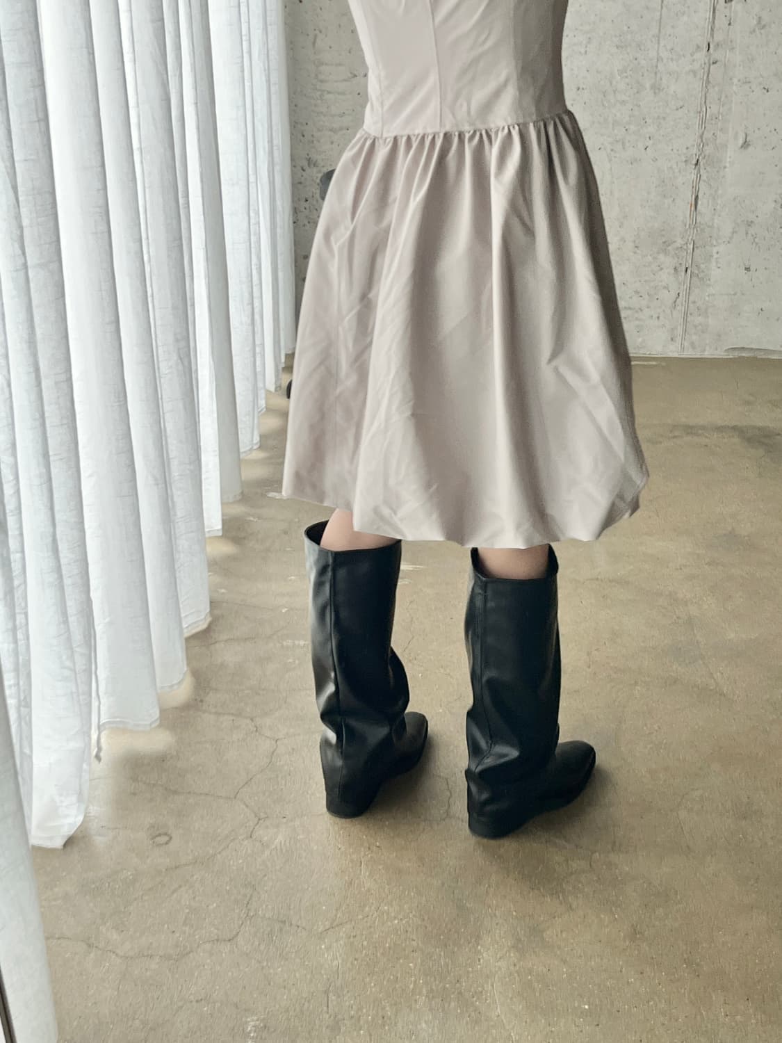 Rene 르네 리본 퍼프 원피스  상품이미지6