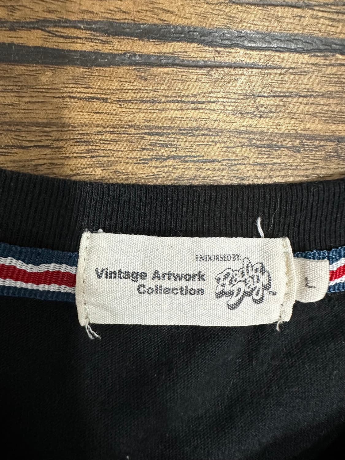 빈티지 아트워크 컬렉션 블랙 티셔츠 L 상품이미지5
