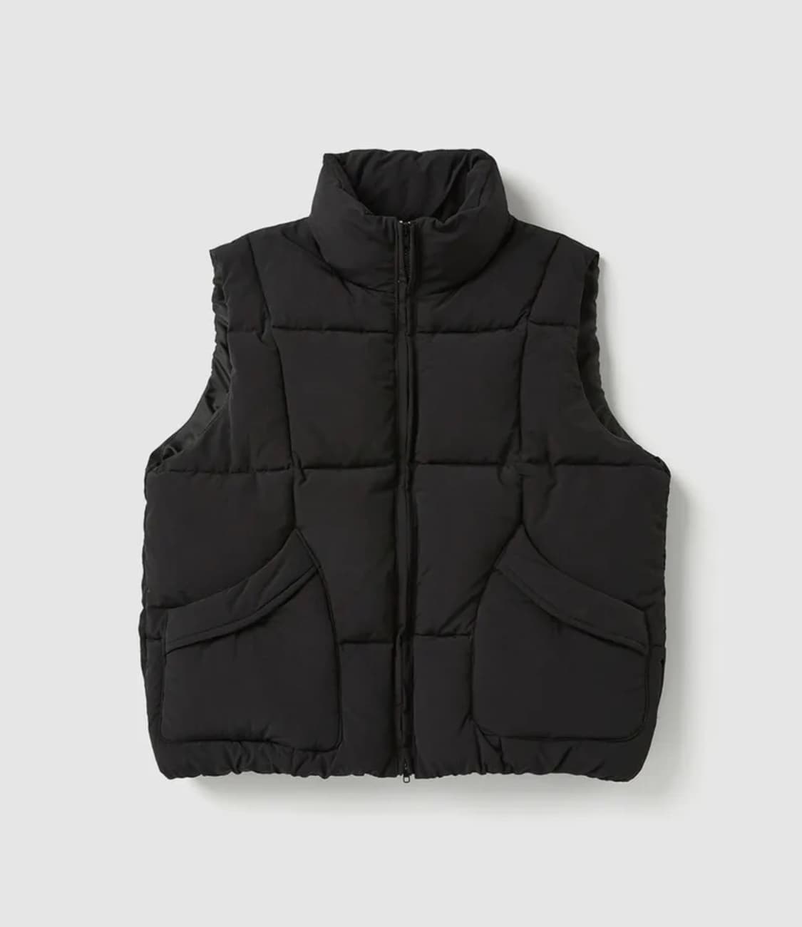 (L) 코프위 바운드 포켓 패딩 조끼 푸퍼 베스트 블랙 상품이미지2
