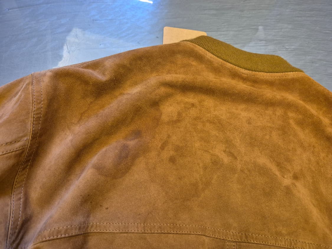 90s Suede leather bomber jacket 상품이미지5