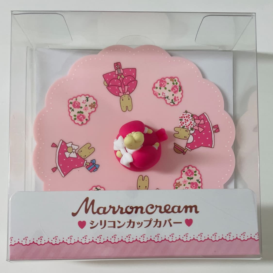 마론크림 실리콘 컵 커버 핑크 상품이미지3