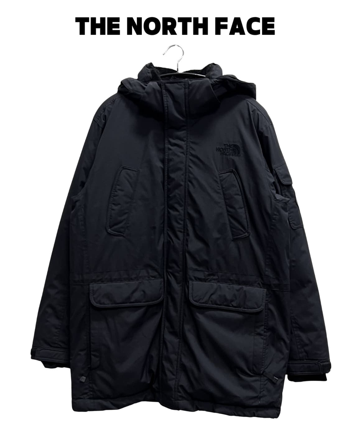 노스페이스 맥머도 시리즈 구스다운 패딩 야상 자켓 블랙 상품이미지1