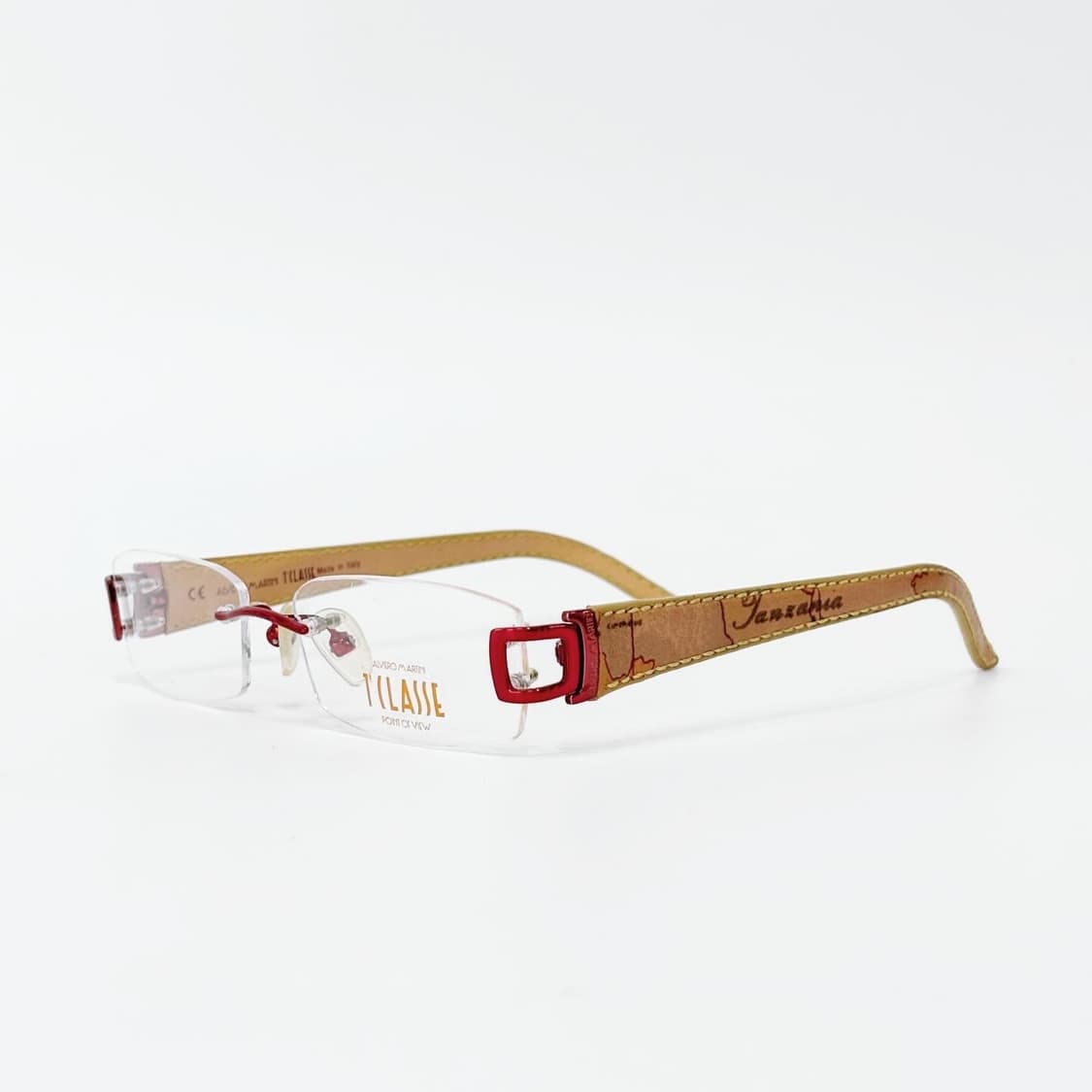 ALVIERO MARTINI 레드무테 데드스탁 빈티지안경 상품이미지1