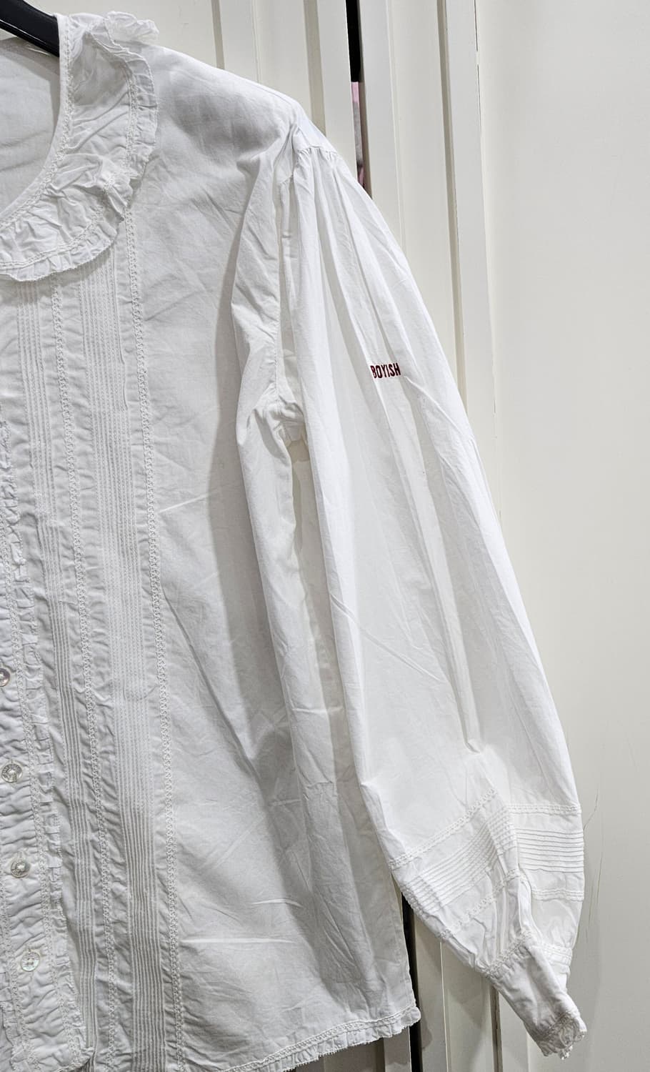 Pink House(핑크하우스) 코튼 프릴 블라우스 상품이미지2