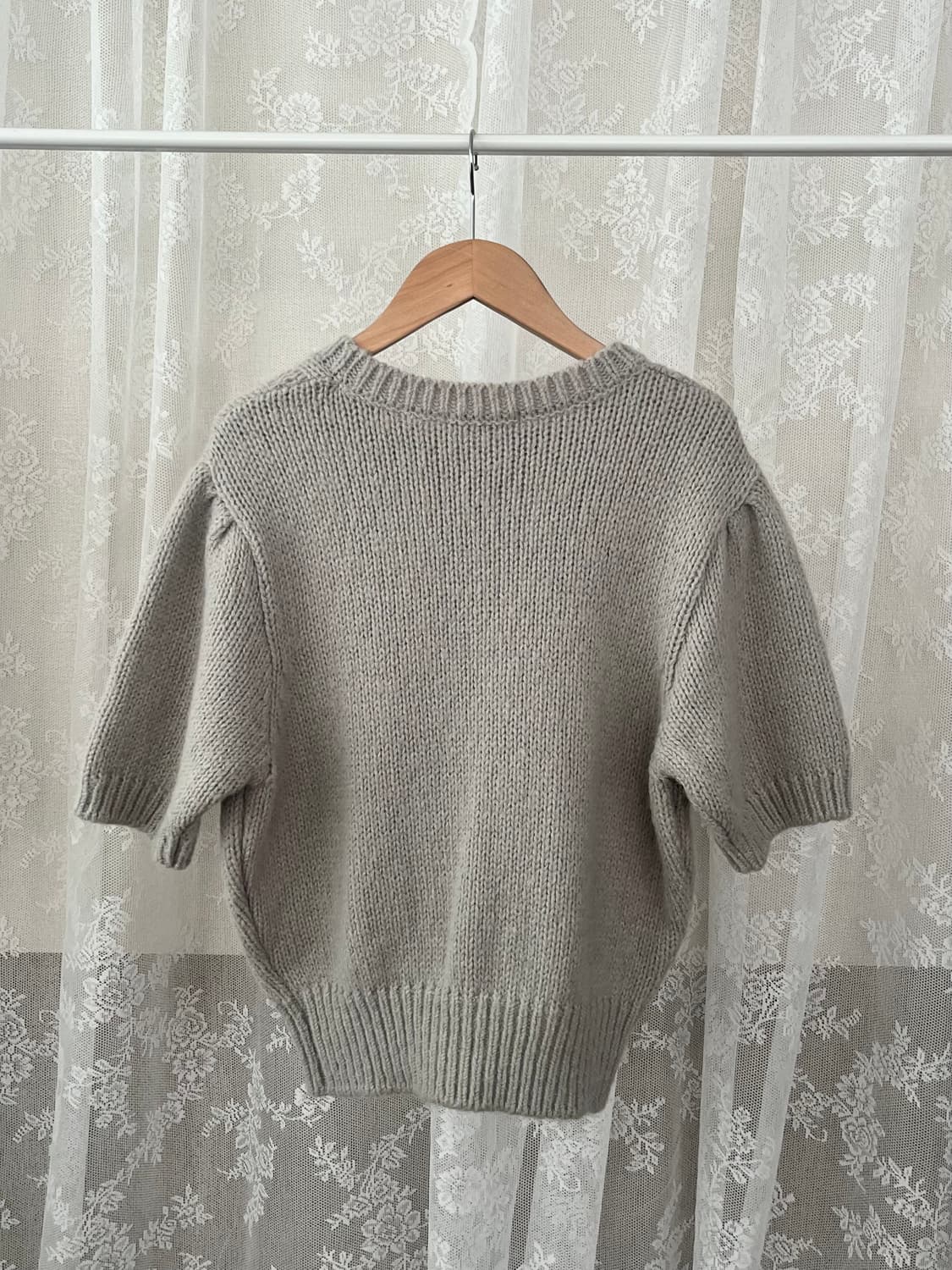 F) 제평 도매택 Poster 진주 알파카 니트 그레이 상품이미지2