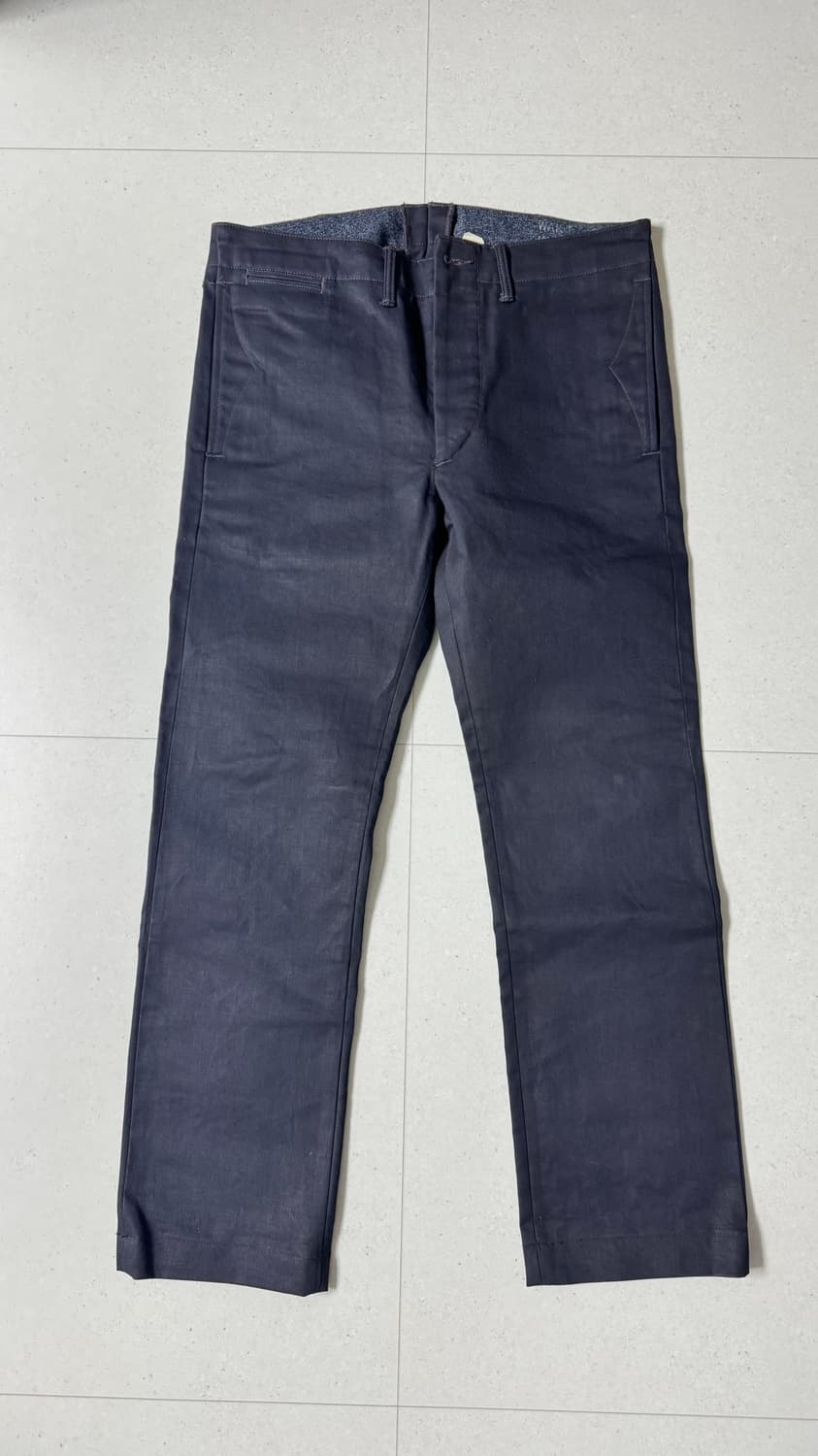 더블알엘(rrl) 오피서 치노 코팅 블랙 상품이미지1