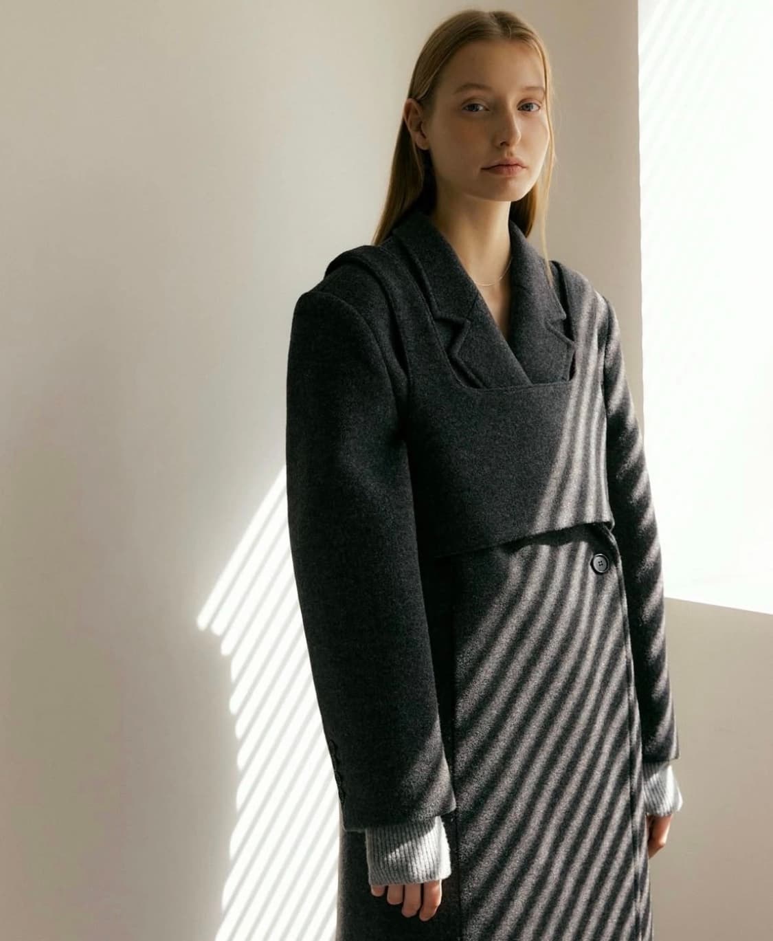 아워코모스 993 bustier set double wool coat 상품이미지4