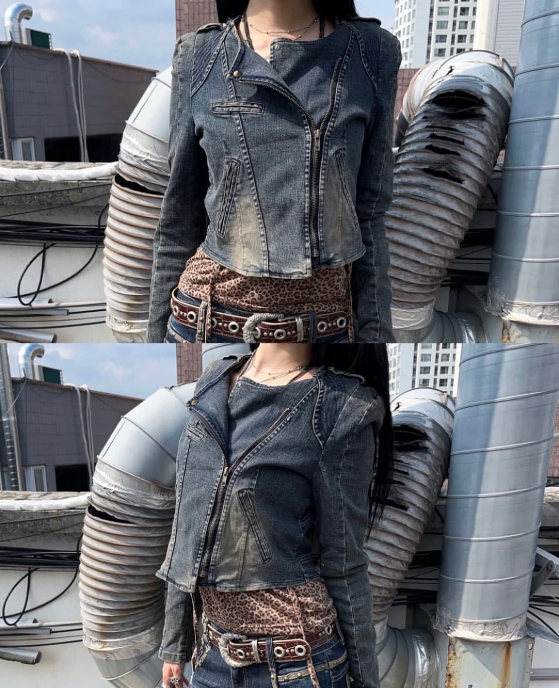 Pannel detail denim jacket 상품이미지1