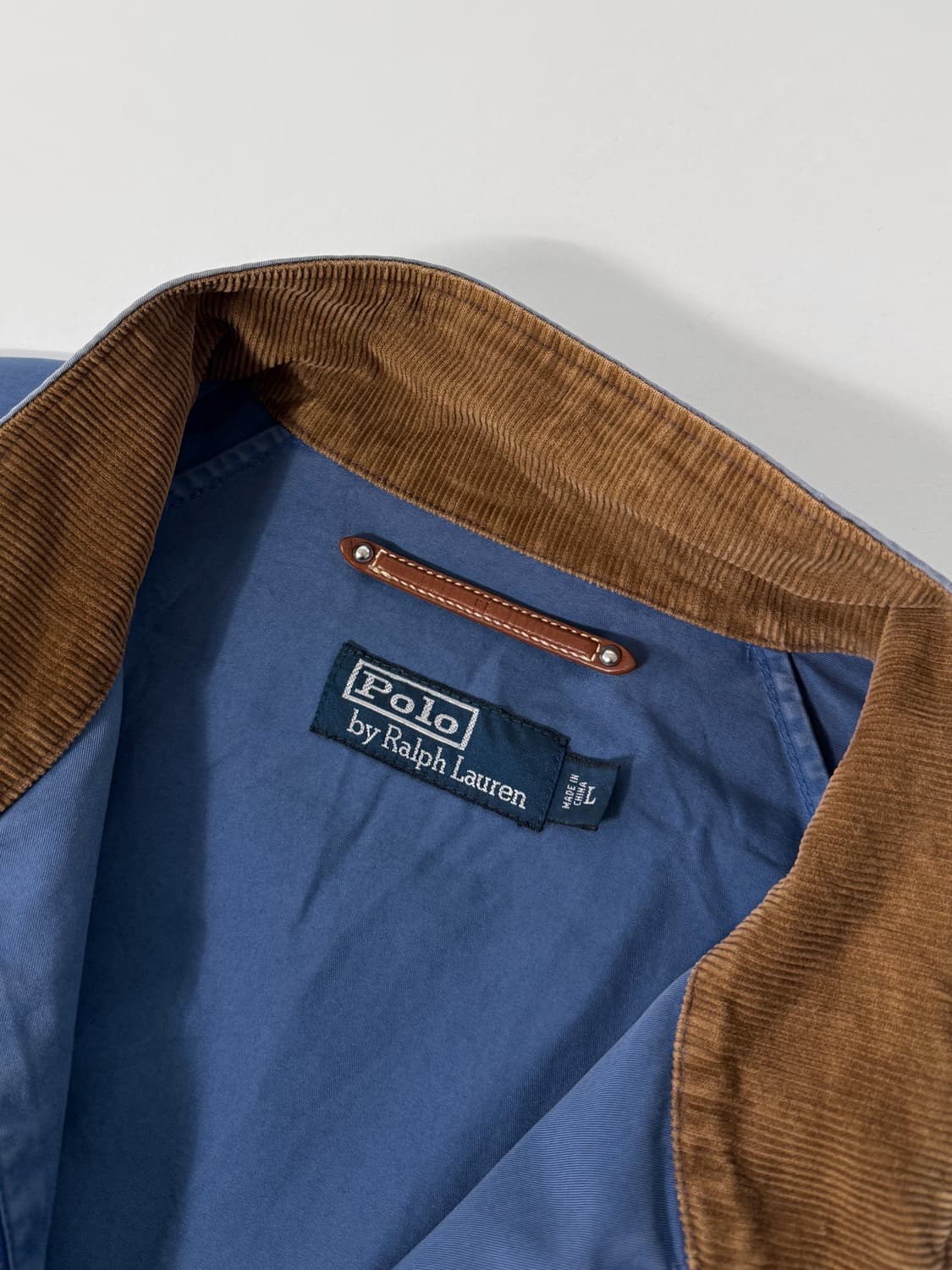 폴로 랄프로렌 90‘s 코듀로이 워시드 블루 바라쿠타 헤링턴 자켓 상품이미지6