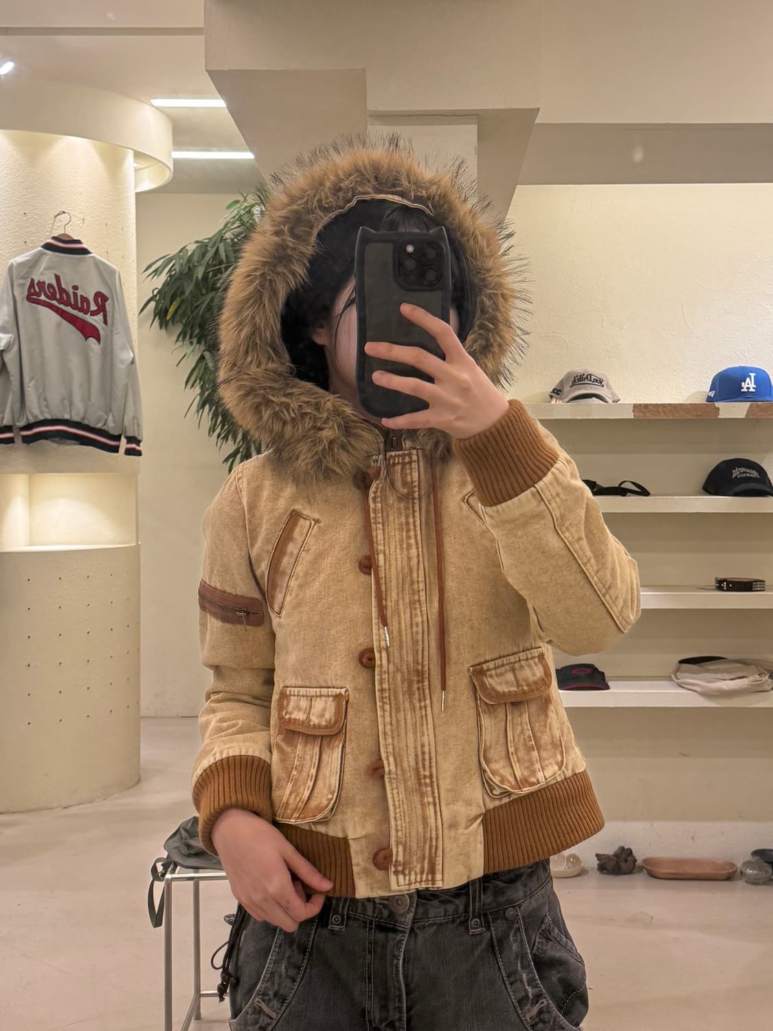  Y2K 빈티지 울프죠 크롭 자켓 U23 상품이미지2