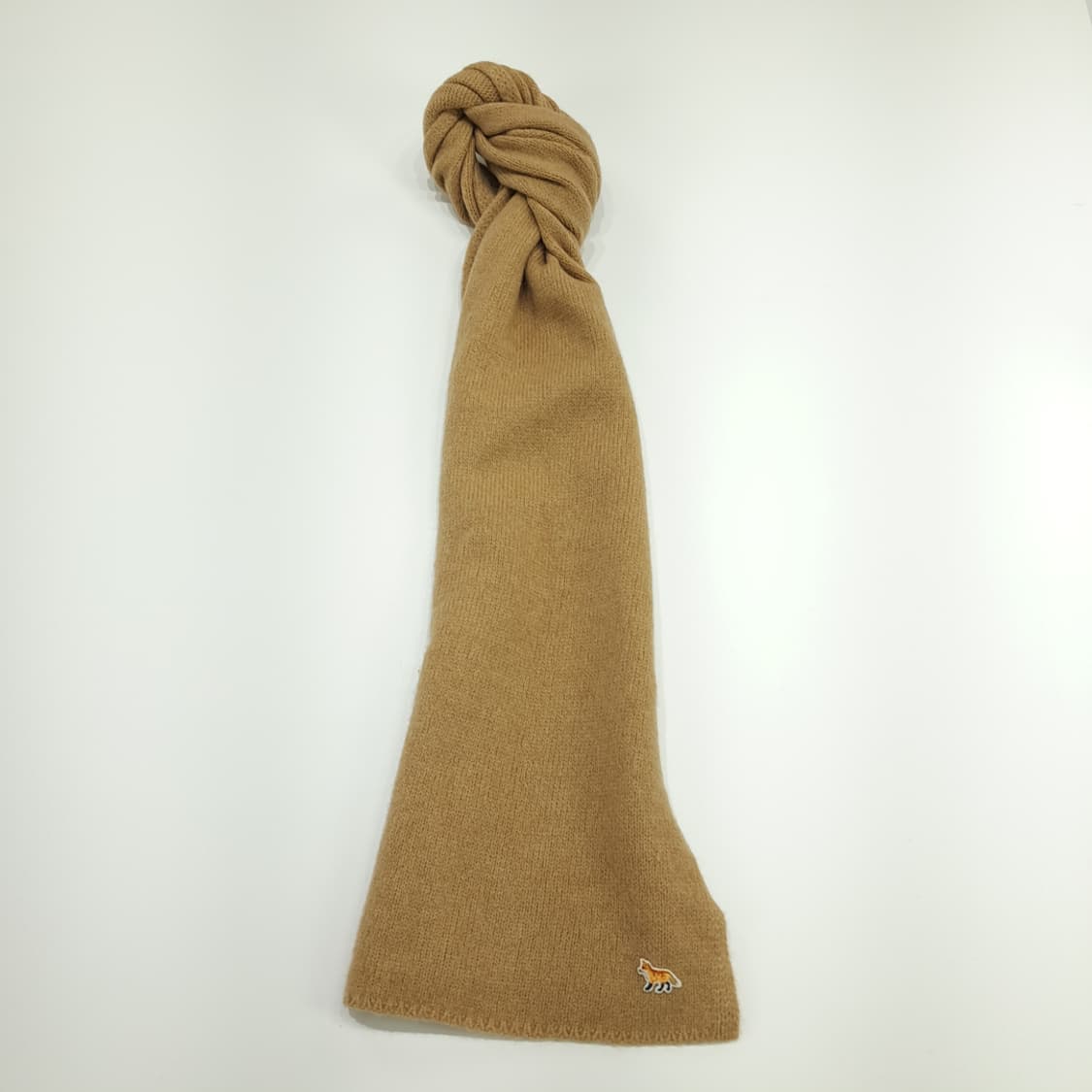 MX130 메종 키츠네 베이비 카멜 엑스트라파인 울 폭스 목도리 머플러 상품이미지3