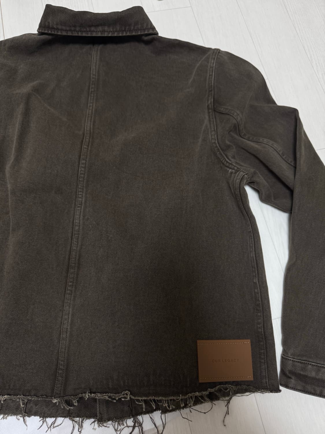 아워레가시 컷 리버스 데님 자켓 초코 오버다이 48 상품이미지4