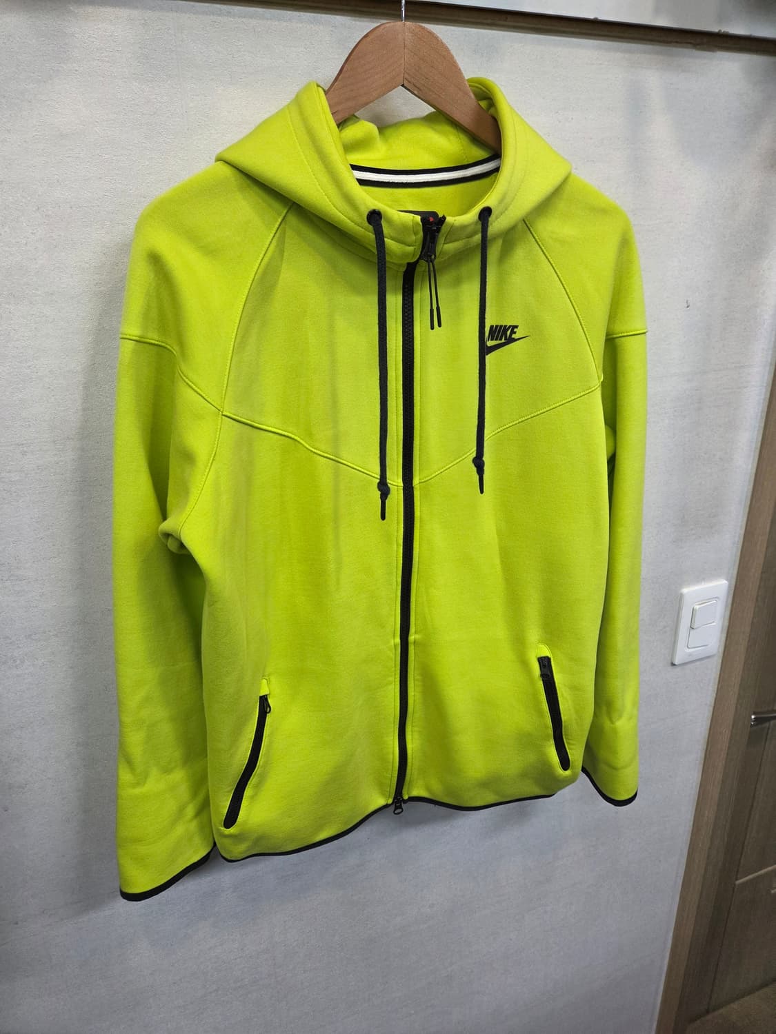 나이키 한정판 윈드러너 테크플리스 자켓 형광 xl 상품이미지5