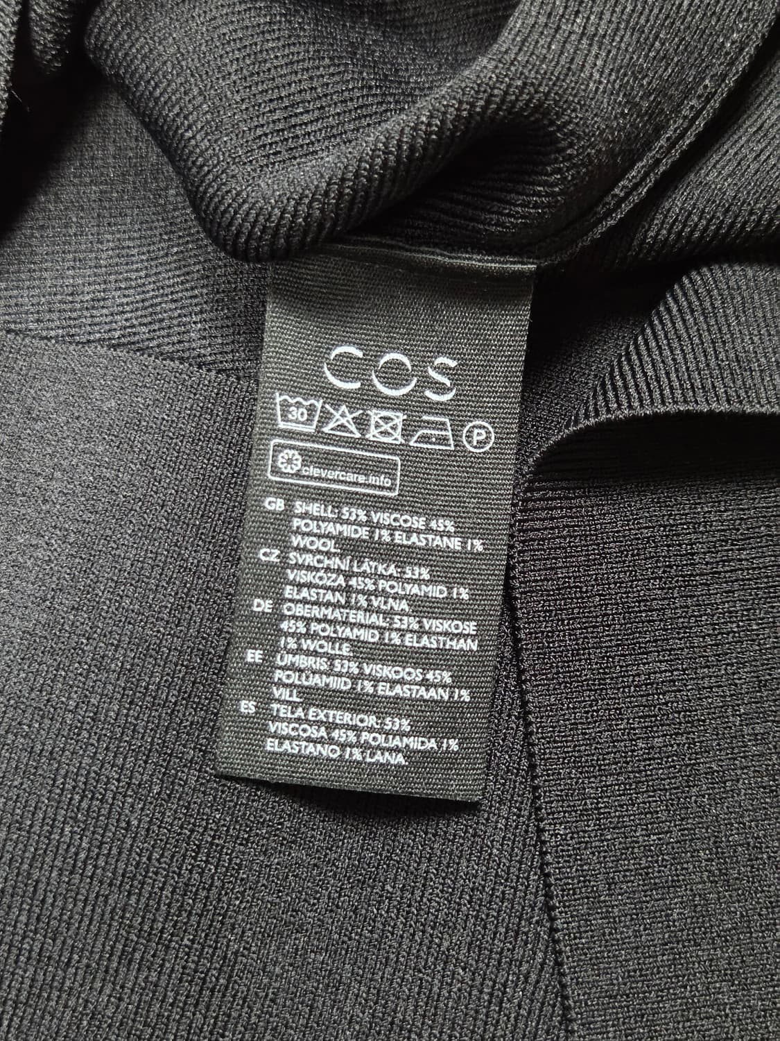 (새상품) [COS] 히든 버튼 하프슬리브 폴로 탑 니트 | S00101 상품이미지4