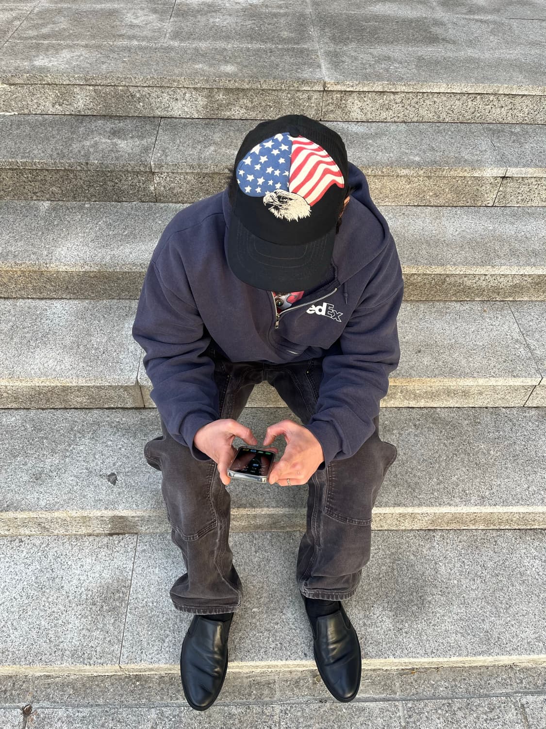 80s USA Flag Trucker Cap 상품이미지3