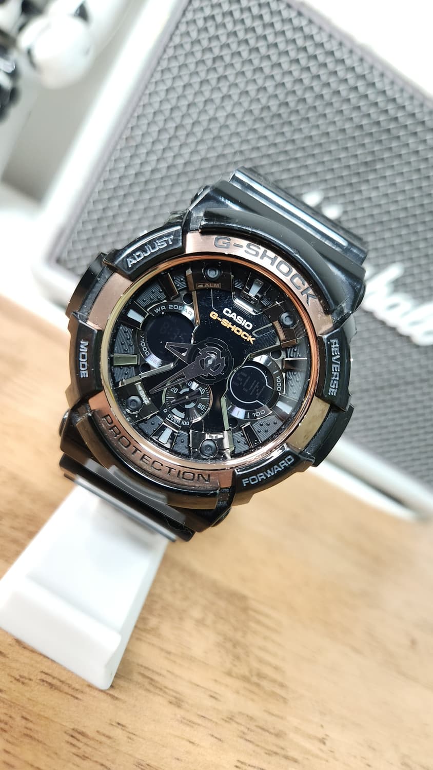 # 지샥 카시오 빅페이스 로즈골드 검금 아나디지 간지시계 급처 상품이미지2