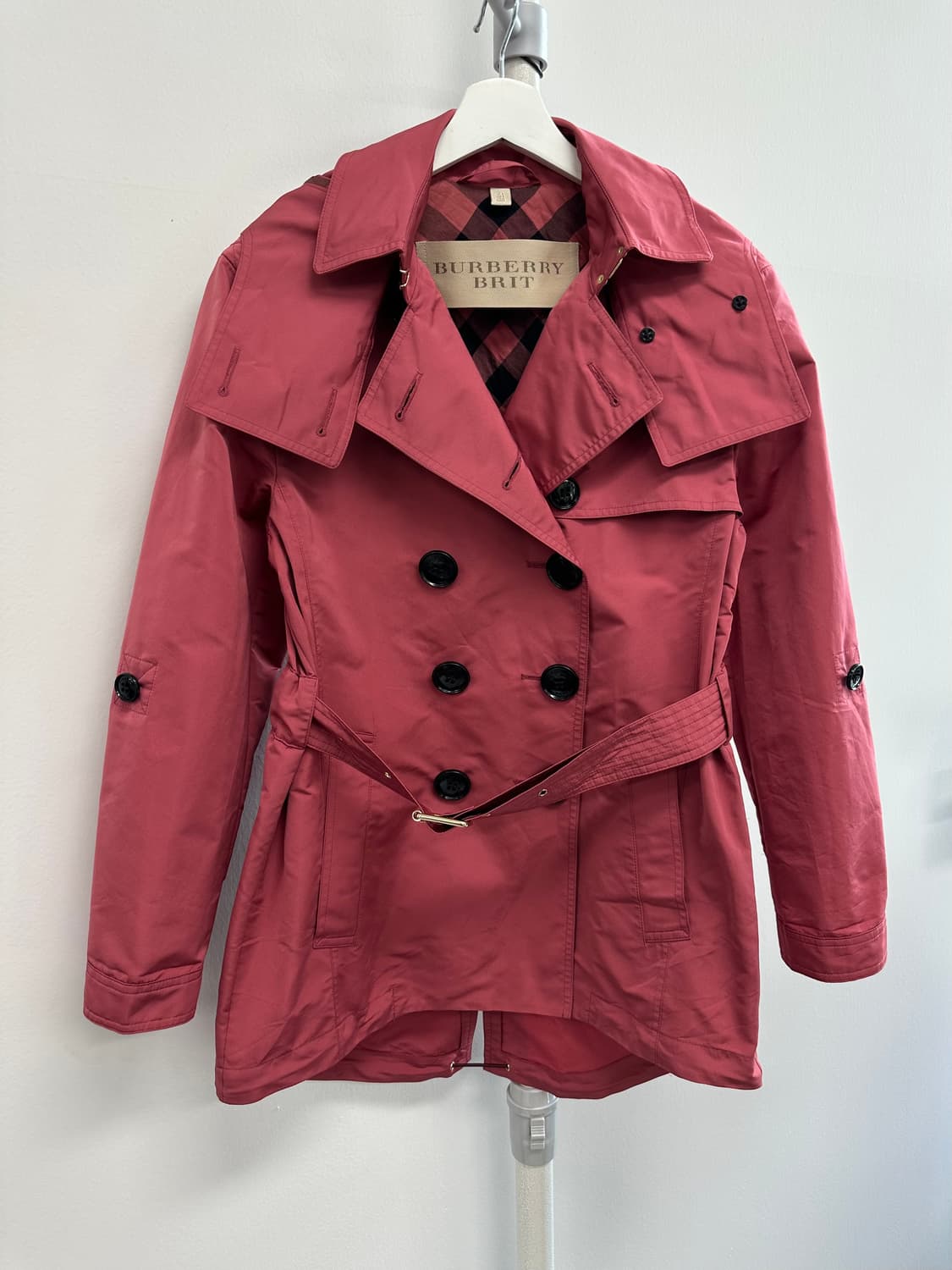 버버리 후드 하프 트렌치코트 자켓 상품이미지1
