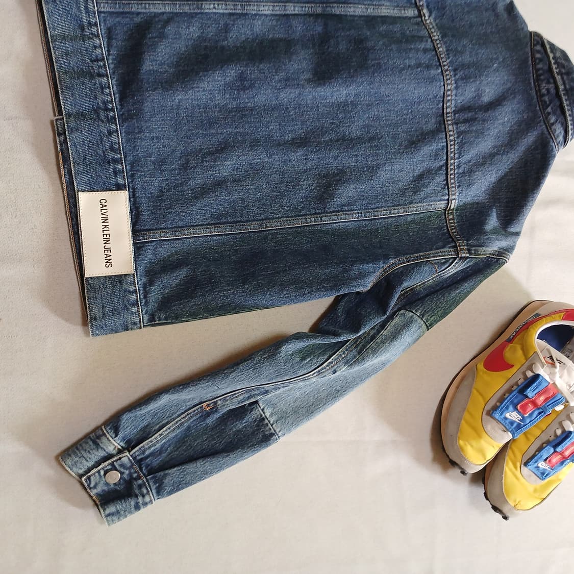 CK 캘빈클라인 데님 패치워크 청자켓 자켓 상품이미지7