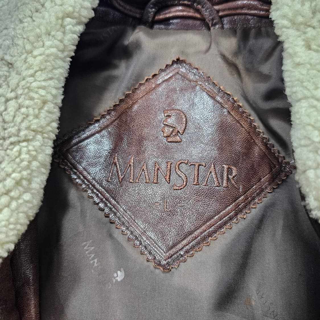 MANSTAR 빈티지 양가죽 무스탕 L 상품이미지5