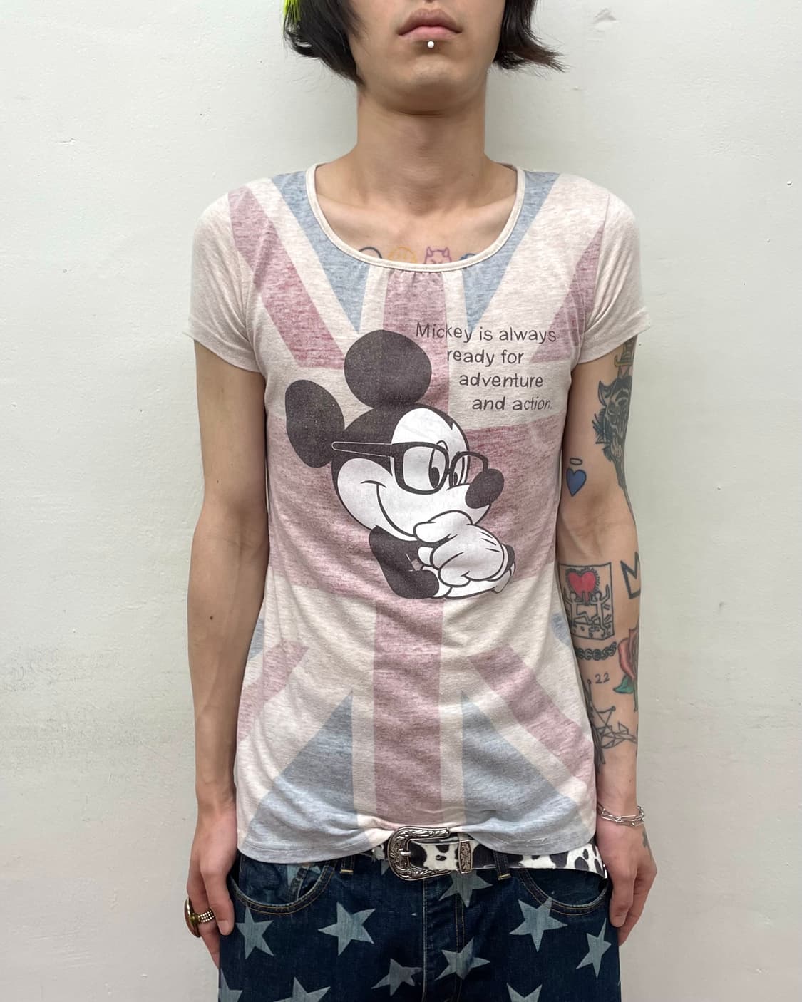 Mickey Mouse American flag T-shirt 상품이미지1