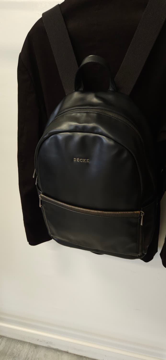 DECKE 덱케 블랙 가죽 백팩 상품이미지3