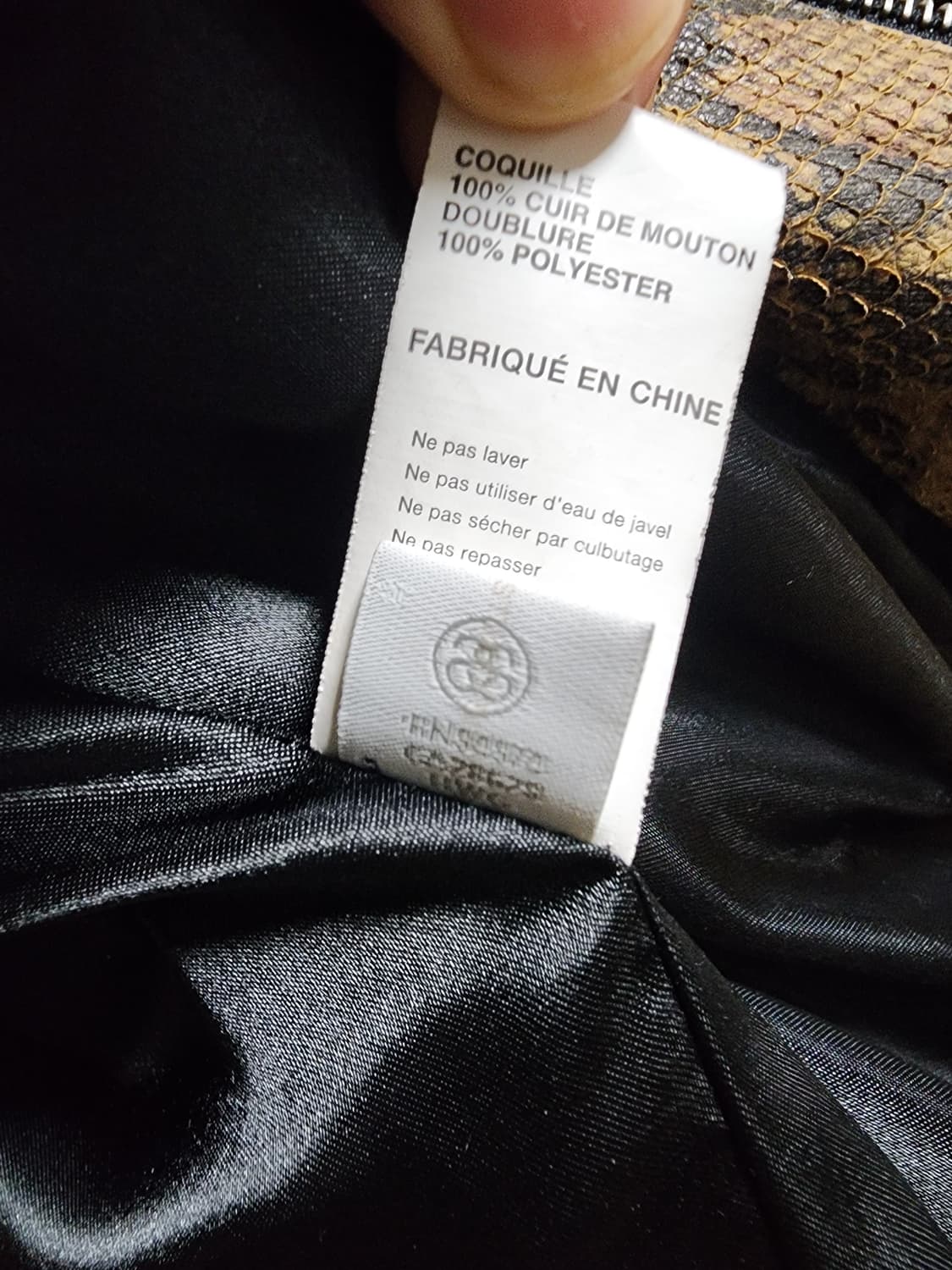 Stussy python club leather  jacket 상품이미지5