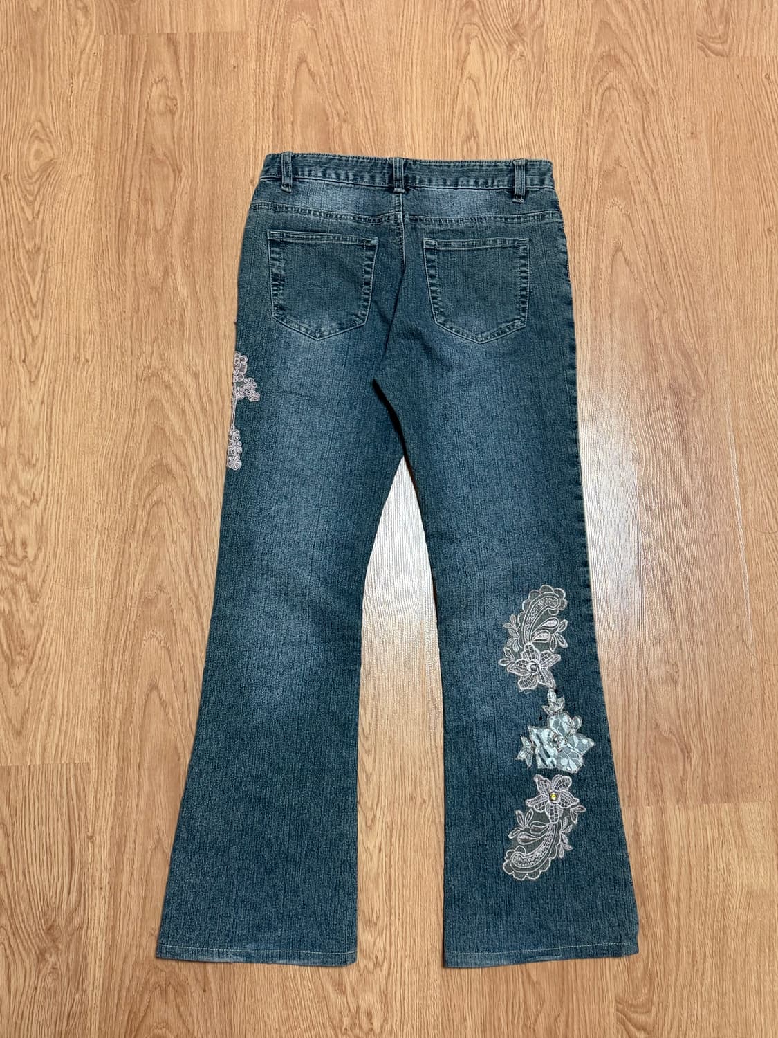 axes femme lace bootscut jeans 상품이미지2