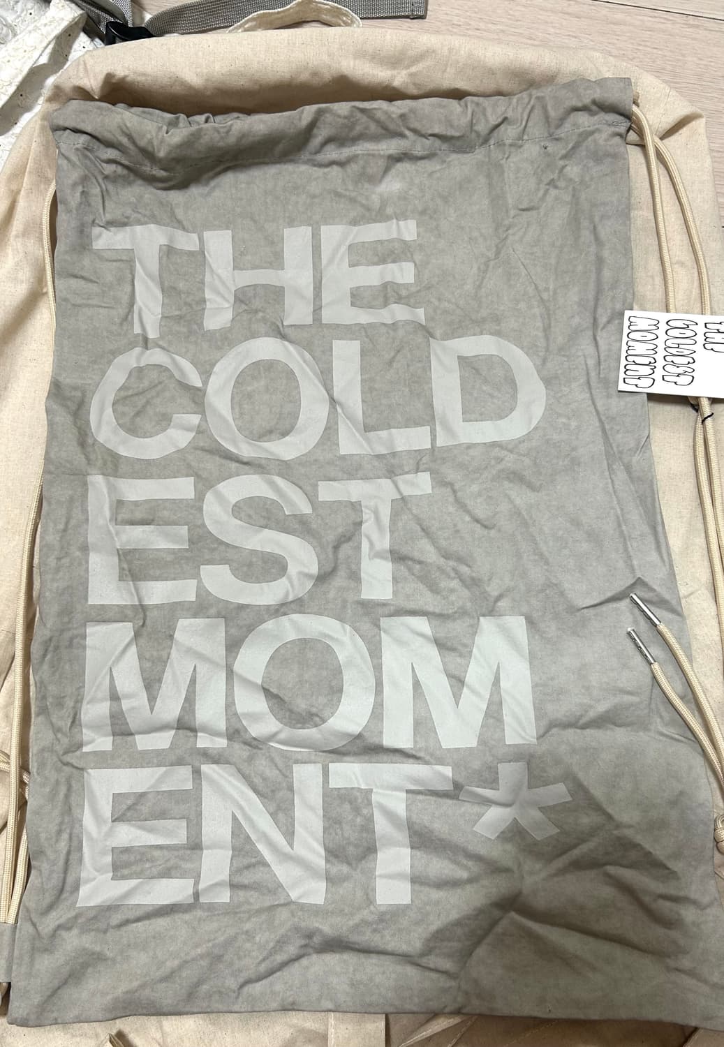 더콜디스트모먼트 플라워 로고 짐 색 더티화이트 상품이미지3