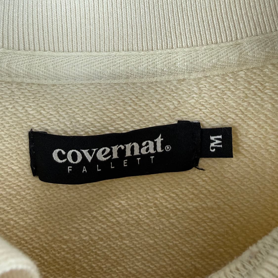 M) 팔렛 x 커버낫 카라 맨투맨 아이보리 상품이미지3