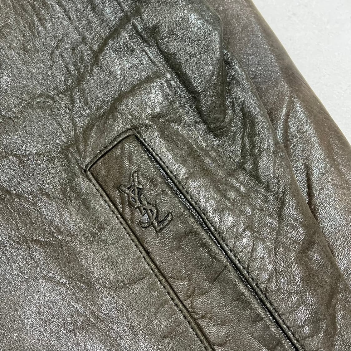 입생로랑 양가죽 자켓 s09740 상품이미지8