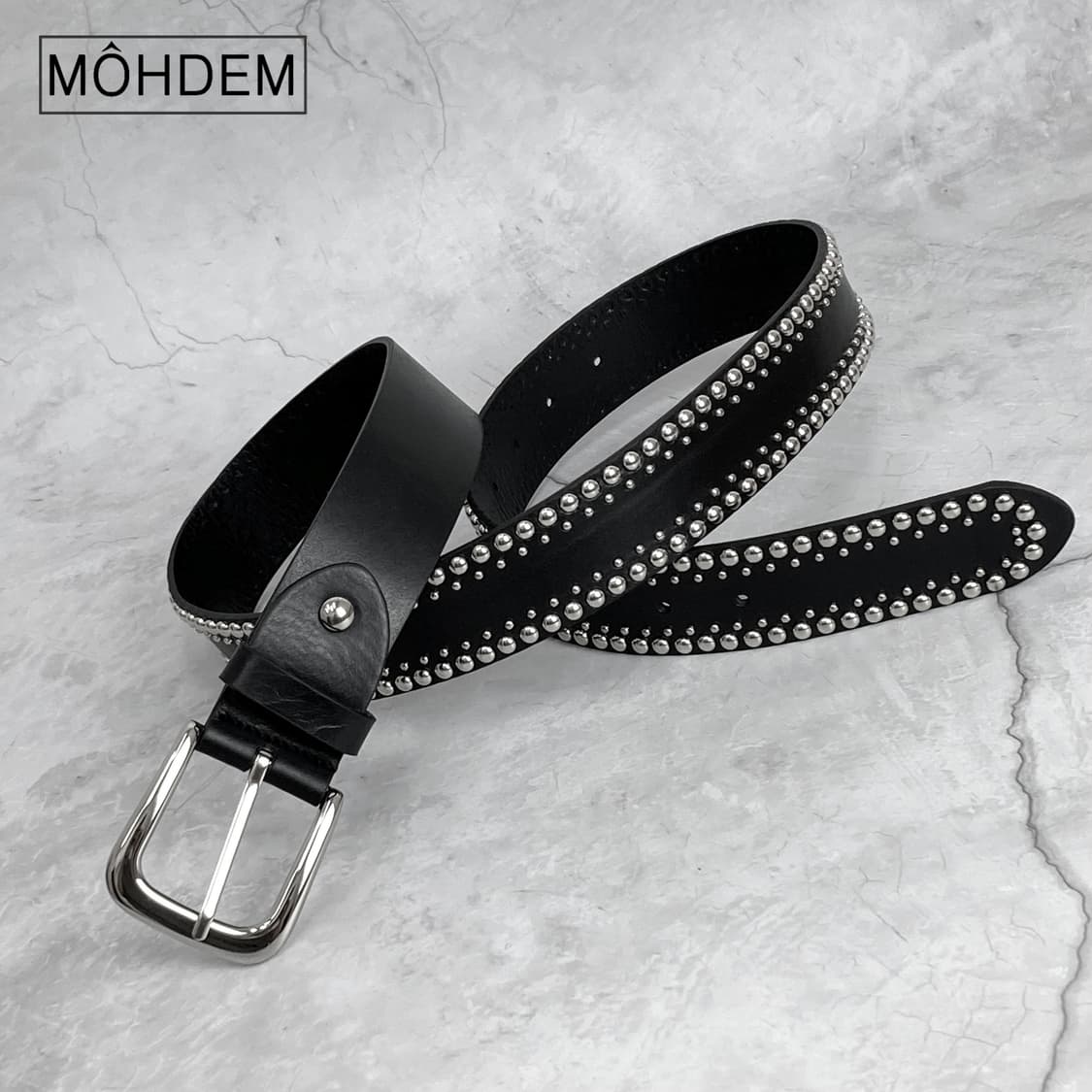 [Unisex]나노 스터드 웨스턴 찡 벨트 상품이미지1