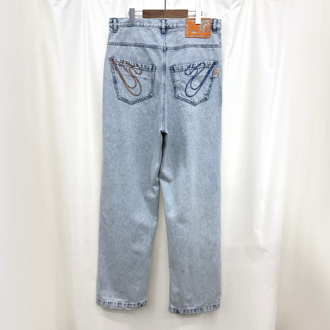 PDF 미드라이즈 루즈 컷 데님 팬츠 상품이미지7