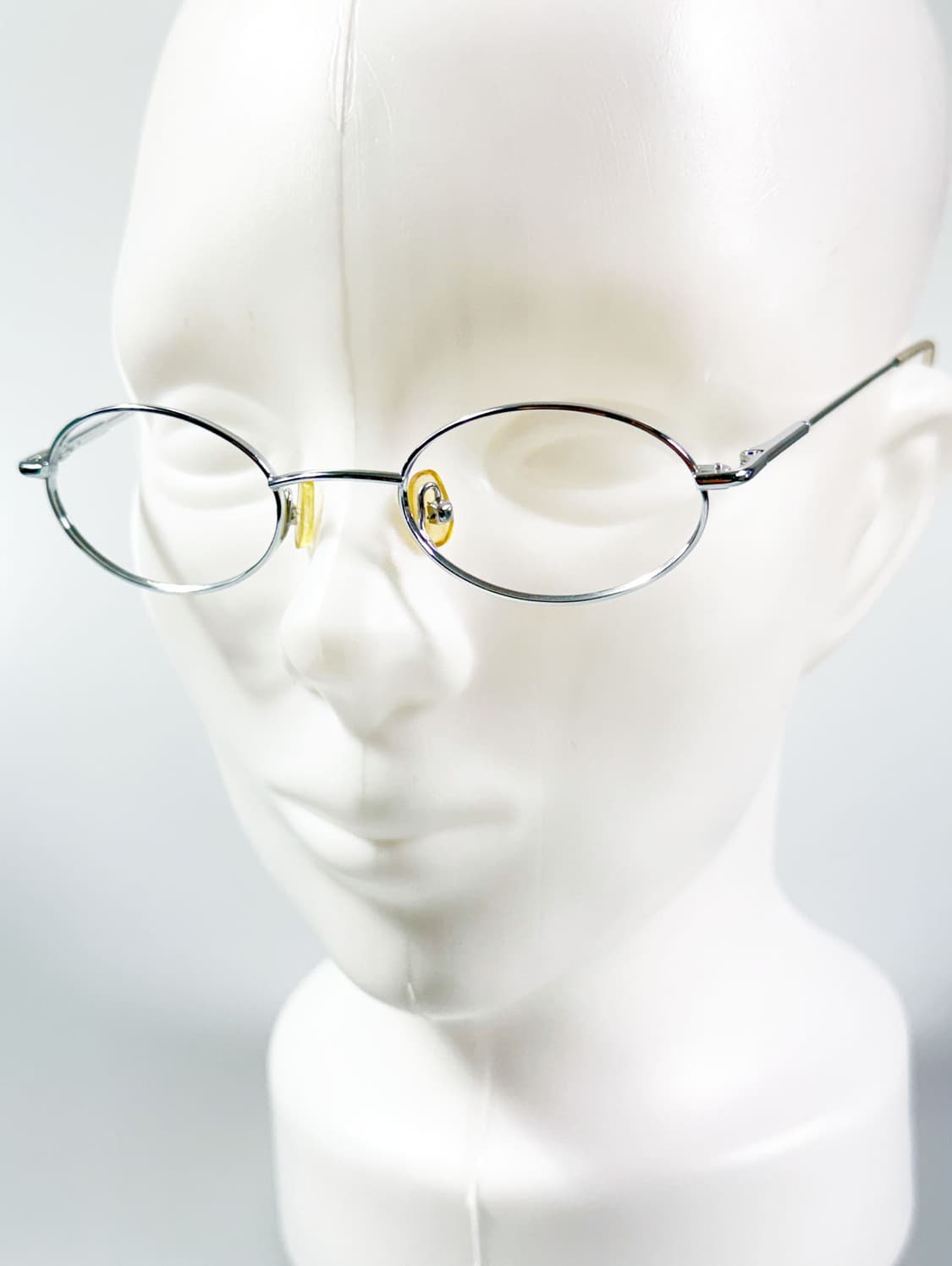 90s EYE PEACE 실버 메탈 슬림 오벌 프레임 빈티지 안경 상품이미지8