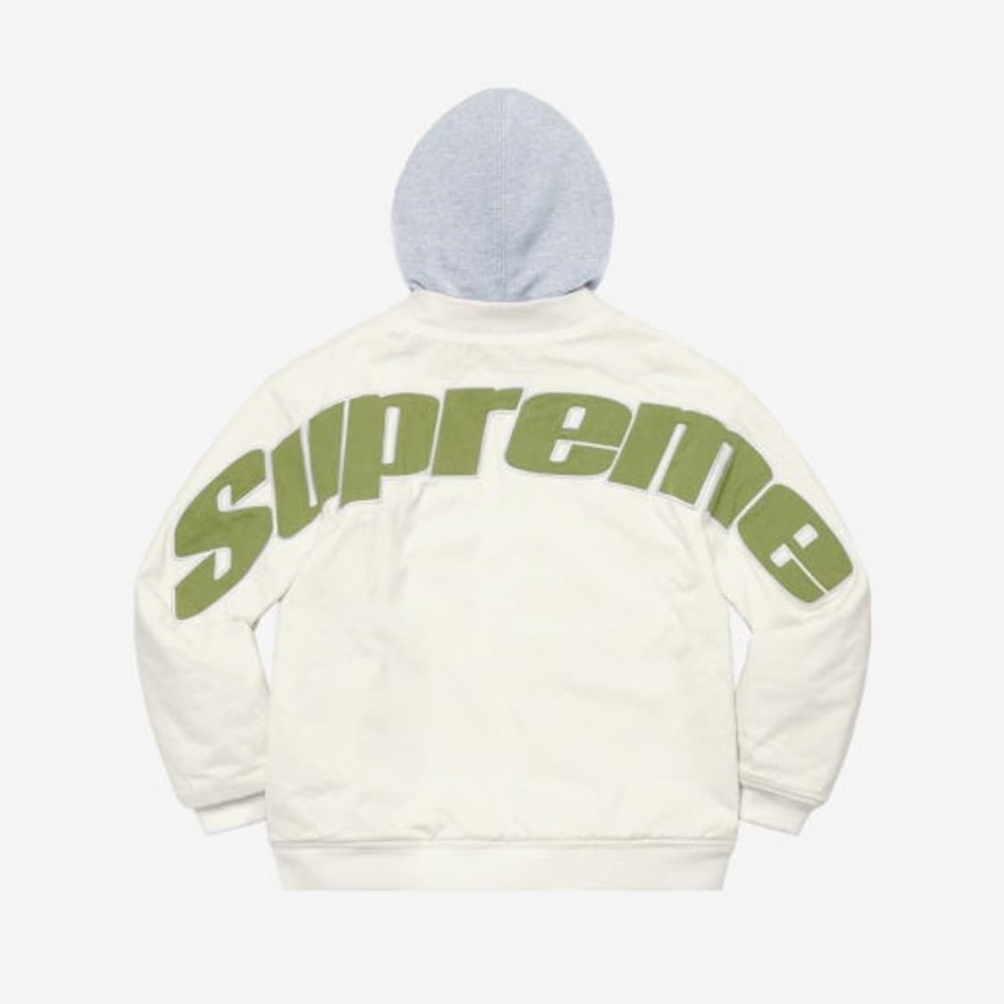 슈프림 후드 트윌 바시티 자켓 화이트 22S 상품이미지1