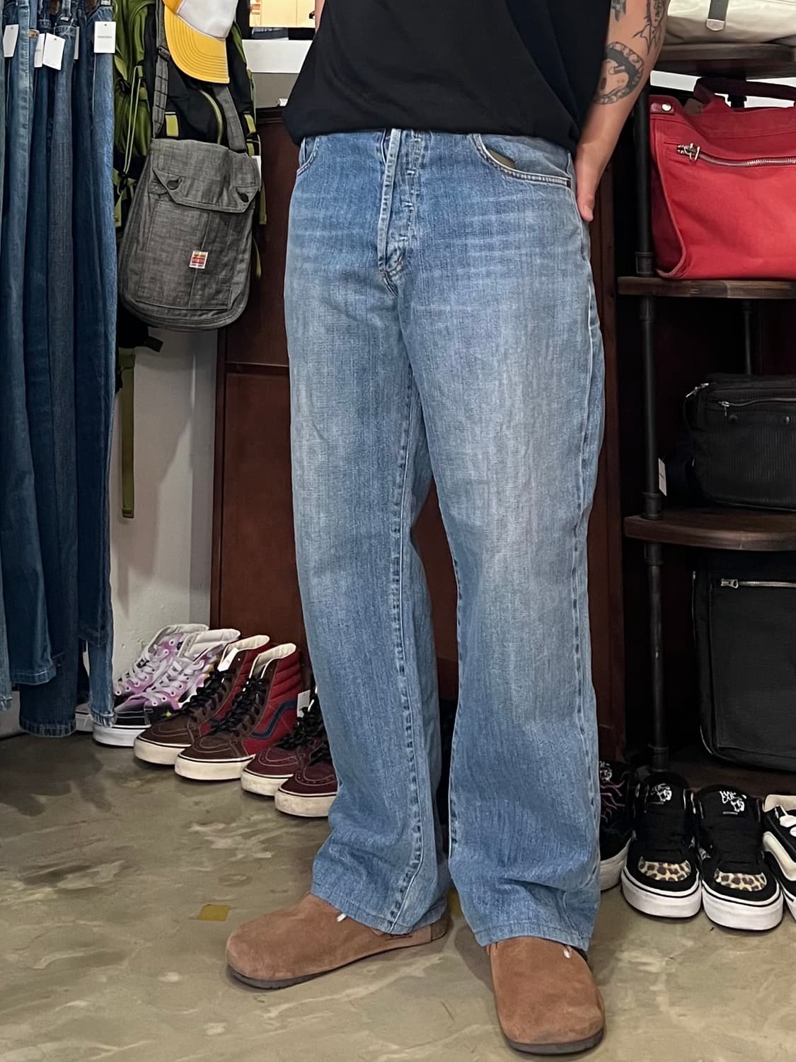 90’s Stussy-dm MADE IN USA 데님팬츠 32 상품이미지1