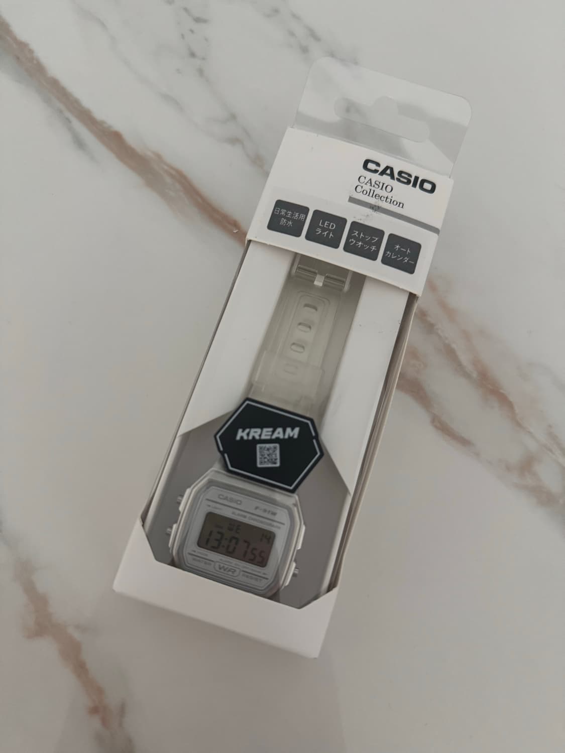 카시오 F-91W 투명시계 상품이미지2