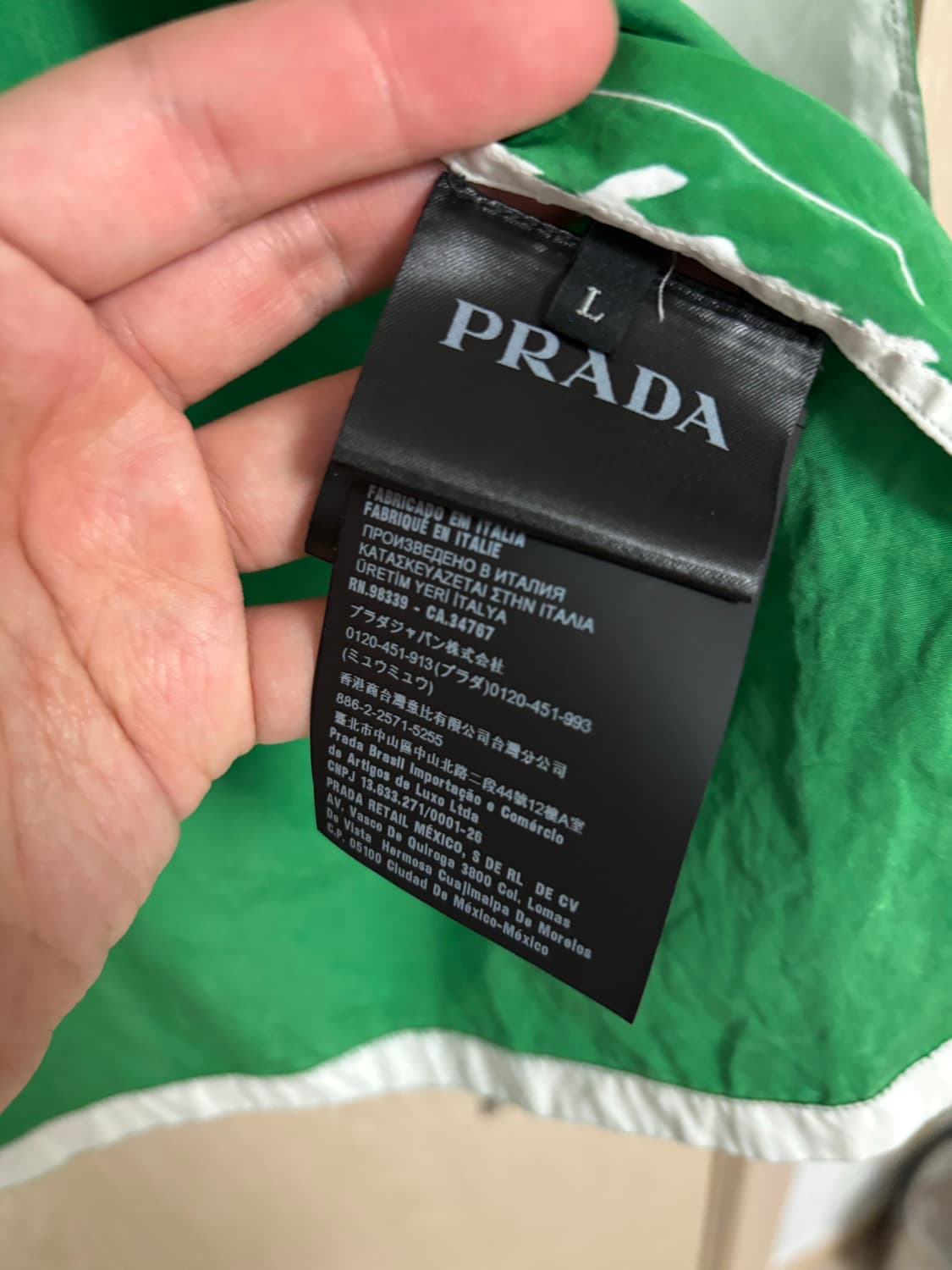 프라다 프린팅 셔츠 (L) 상품이미지9