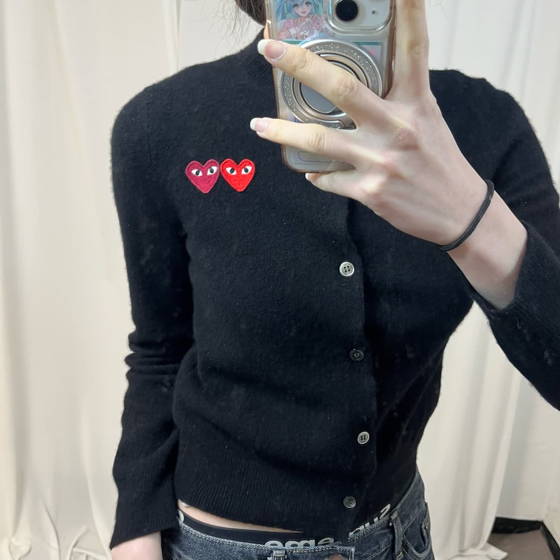 Comme des Garçons double patch cardigan 상품이미지3