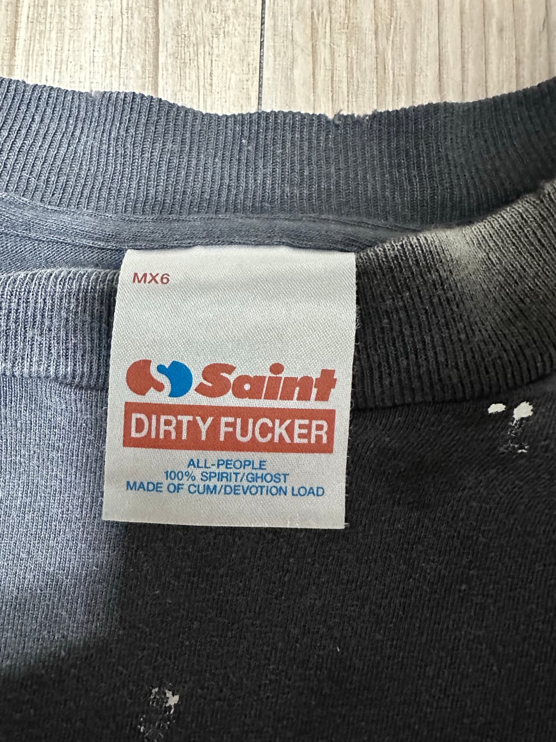 세인트 마이클 x 테플론 디스코 인세니티 마일스 라살 롱슬리브 티셔츠 상품이미지5