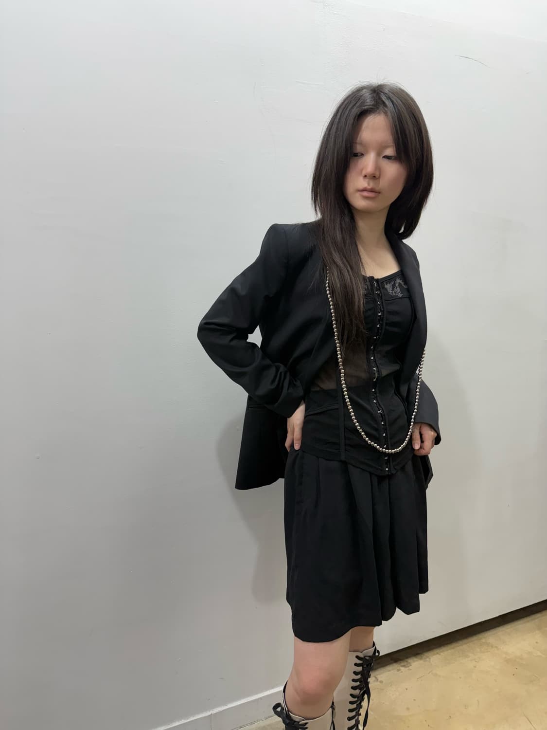 꼼데가르송 트리콧 숏타입 팬츠 상품이미지4