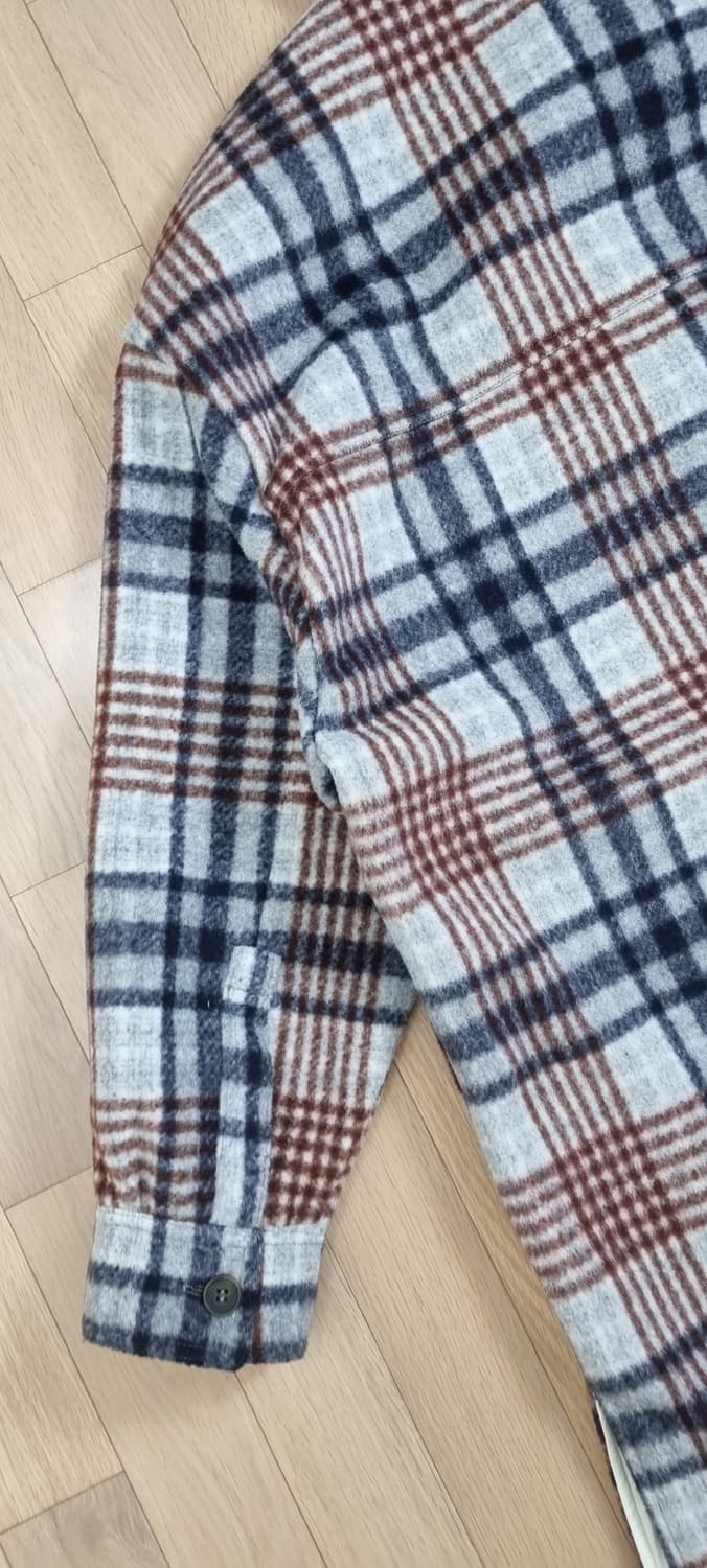 ZARA 자라 체크 셔츠형 코트 S _ 여성 상품이미지7