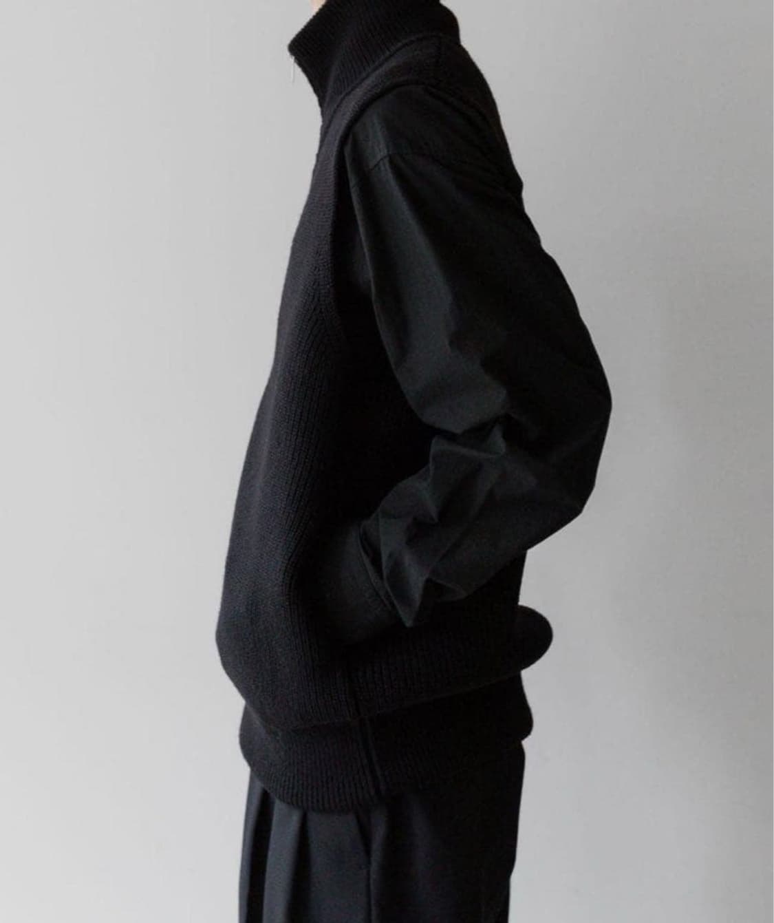 슈테인 stein OVERSIZED DRIVERS KNITZIP VEST 상품이미지6