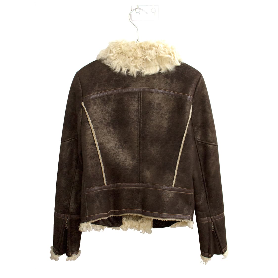 FRENCH VINTAGE 커피 쉬머 무스탕 상품이미지8