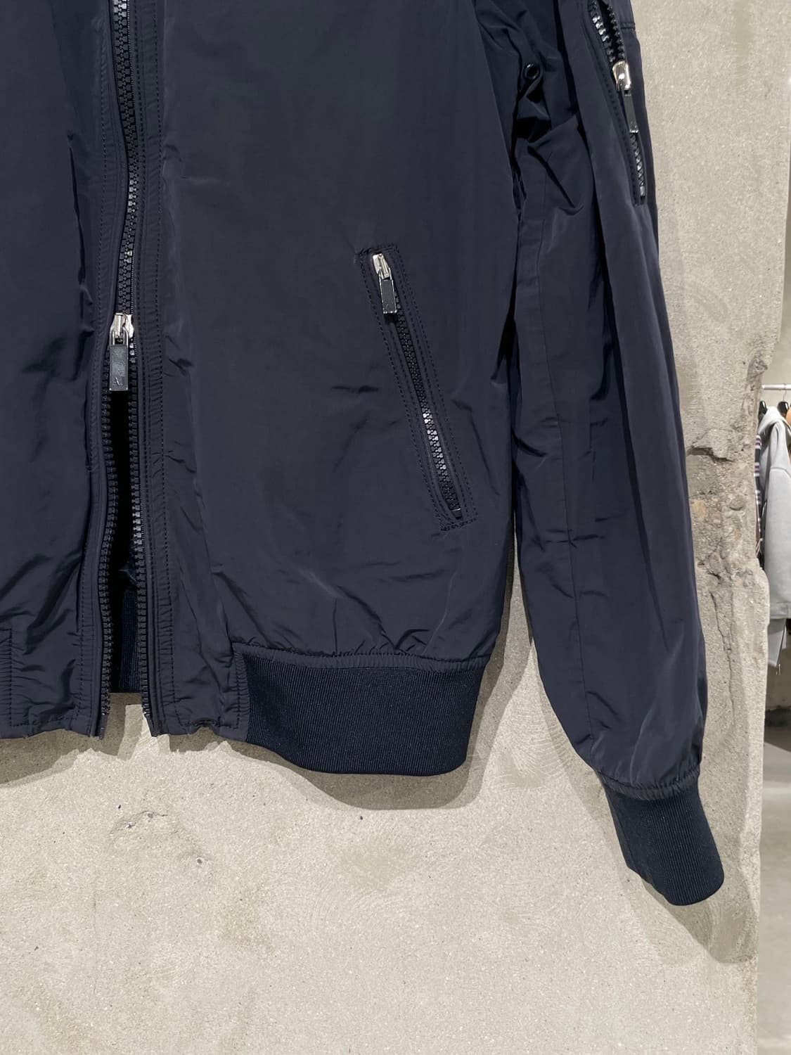 아르마니 진스 다크 네이비 유틸리티 봄버 자켓 상품이미지5