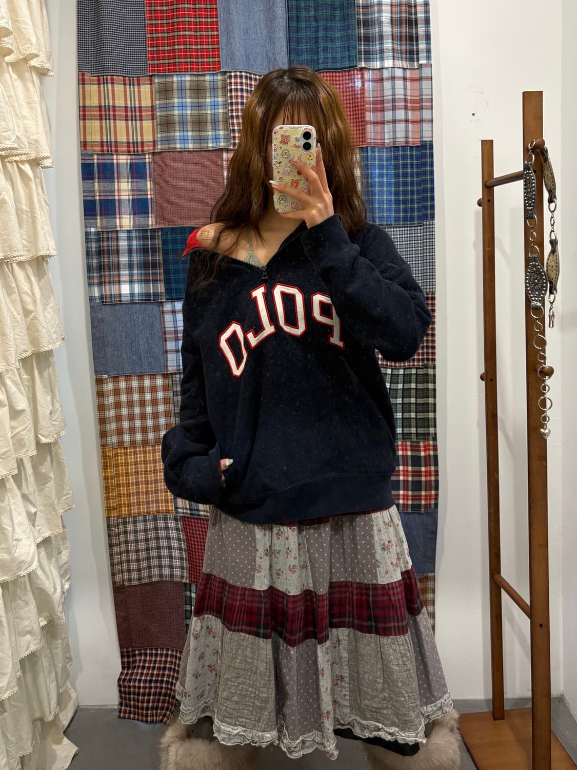 폴로 스펠아웃 성조기 후리스 상품이미지2