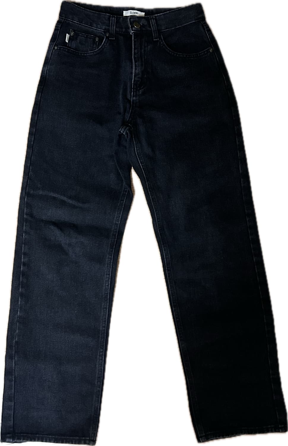 글로니 블랙 데님 팬츠 상품이미지4