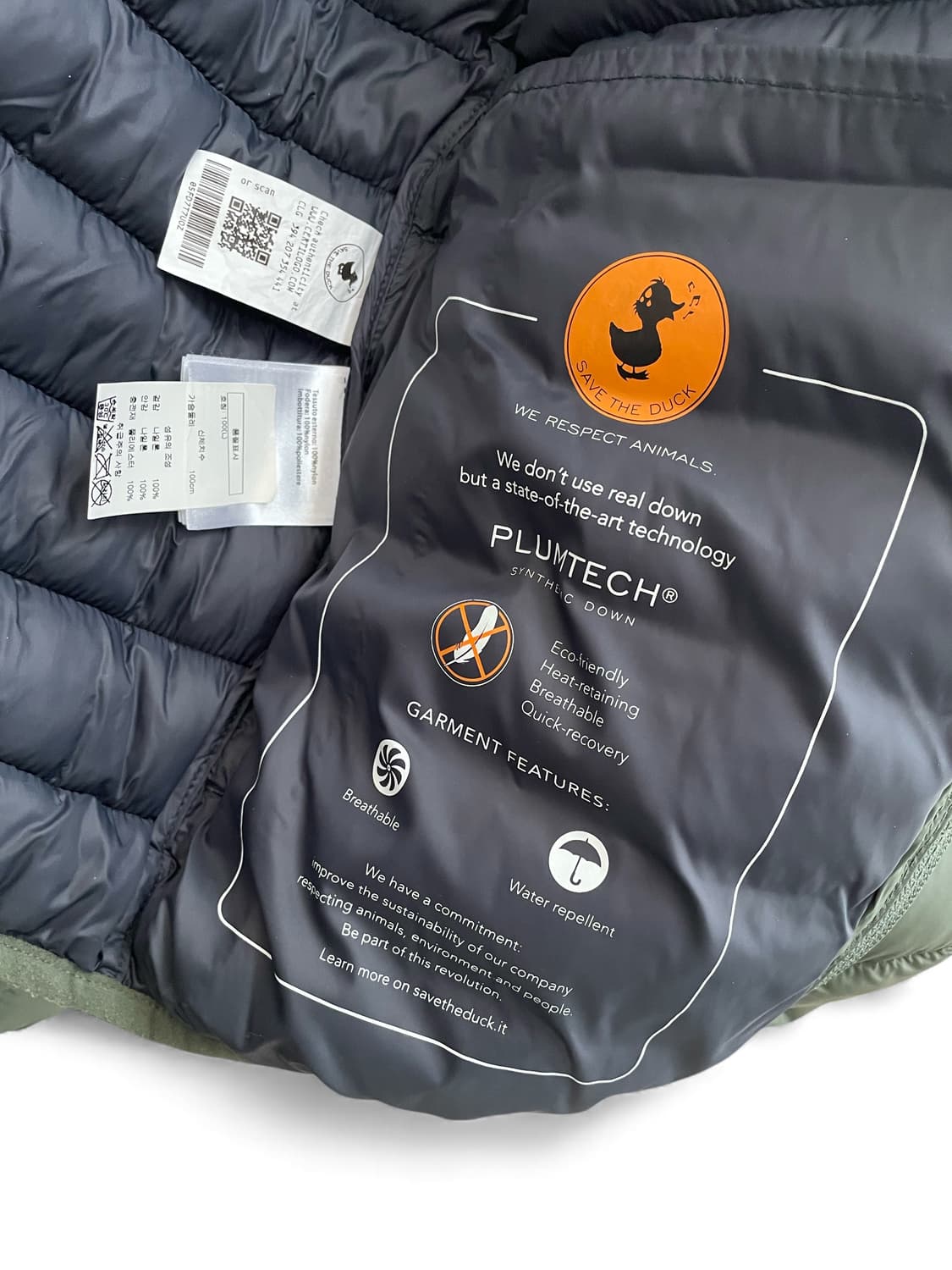 세이브더덕 경량 패딩 L사이즈 팝니다. 상품이미지7