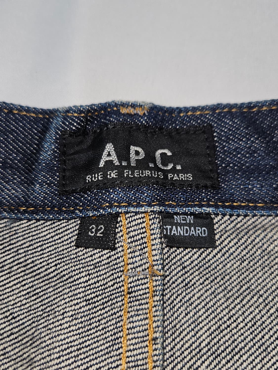 아페쎄 APC 쁘띠 뉴 스탠다드 셀비지 데님팬츠 인디고 청바지 남성 32 상품이미지5