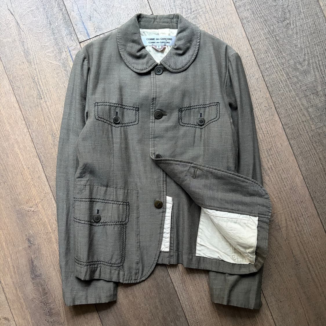 Pocket Stitch Round collar Jacket 상품이미지5